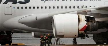 El avin de Qantas aterrizado de emergencia | Archivo
