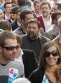 Caamao asiste en Galicia a una marcha contra el bilingismo y Feijo