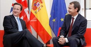 David Cameron y Jos Luis Rodrguez Zapatero, la semana pasada, en Bruselas. | EFE