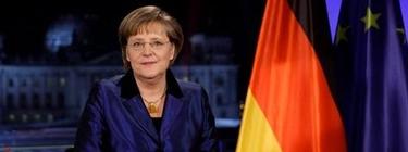 Angela Merkel, durante su discurso de fin de ao. | EFE