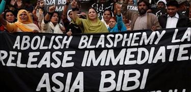 Manifestantes a favor de Asia Bibi | EFE