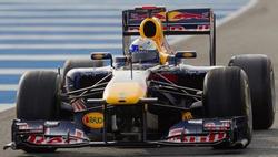 El piloto alemn de la escudera Red Bull, Sebastian Vettel, campen mundial, durante los entrenamientos en Montmel. | EFE