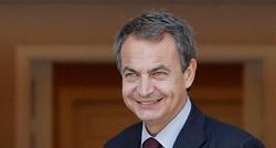Un sonriente Zapatero, este lunes en Moncloa. | EFE