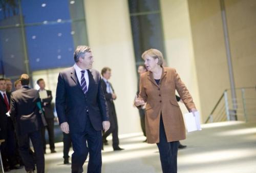 Merkel y Brown