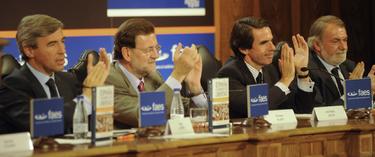 Aznar y sus tres ministros del Interior | Foto FAES
