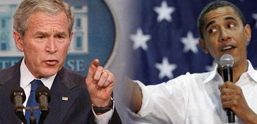 George W. Bush y Barack Obama. | Archivo. 