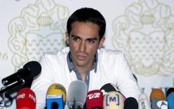Alberto Contador, durante su comparecencia del pasado viernes en un hotel de Palma de Mallorca. | Archivo