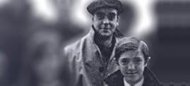 Federico Jimnez Losantos, con 15 aos y su profesor Jos Antonio Labordeta. | Archivo privado