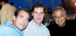 Mark Madoff (izq) junto a su hermano, y su padre| NY Daily News