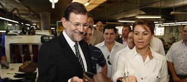 Rajoy con Cospedal en Torrijos. | PP. 