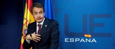 Zapatero, al trmino del Consejo Europeo en Bruselas. | EFE