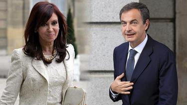 Cristina Fernndez y Jos Luis Rodrguez Zapatero. | Archivo