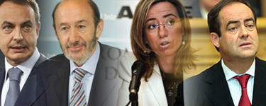 Zapatero, Rubalcaba, Chacn y Bono | LD