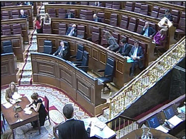 El Congreso, tras hora y cuarto de intervencin de Zapatero | TV